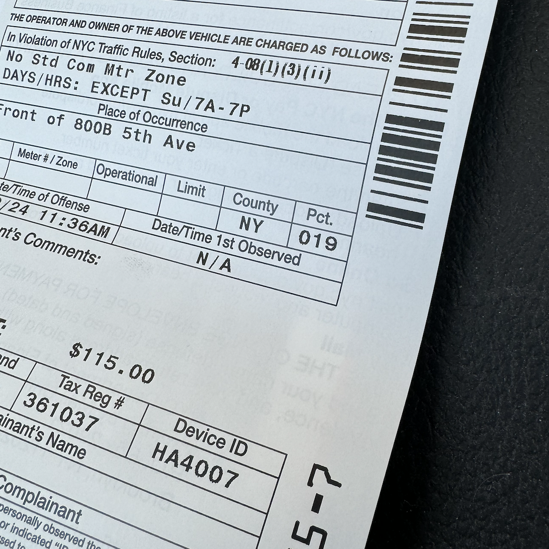 Parking ticket