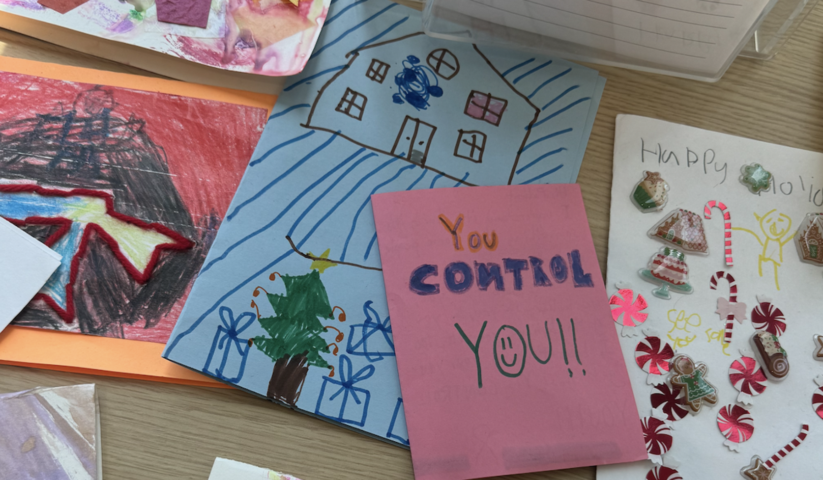 Get well cards from local school children