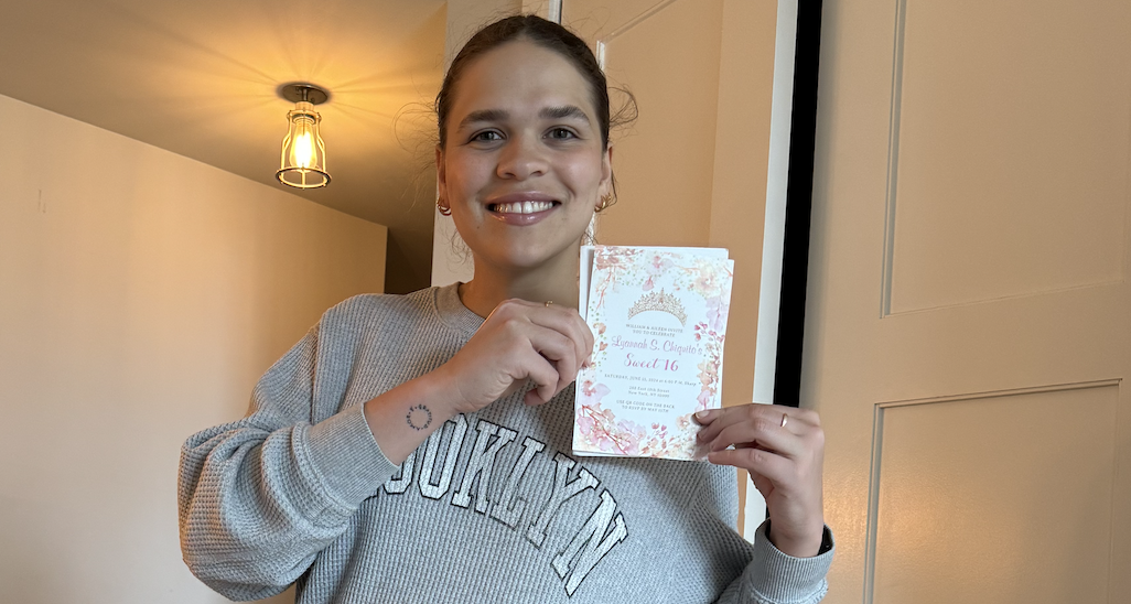 Sweet 16 invitation