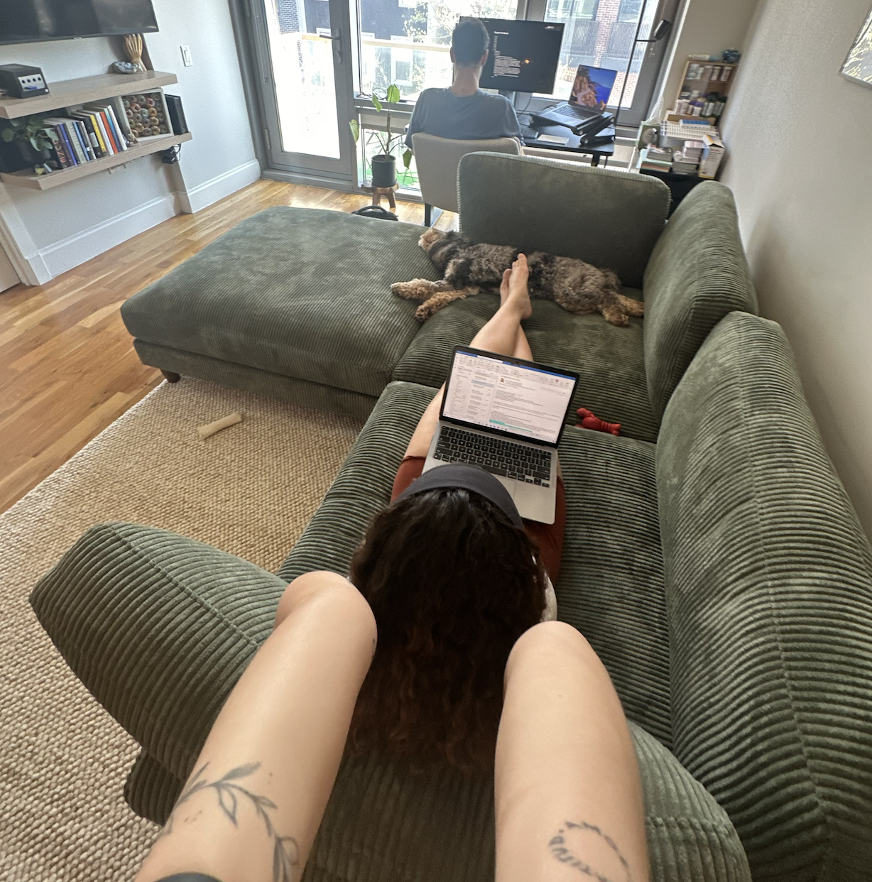 Couch selfie with Mikayla