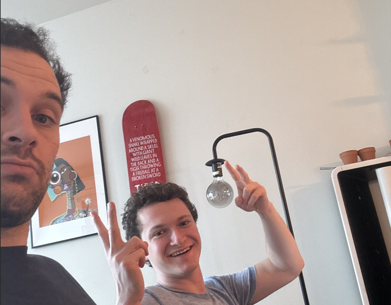 Co-working session with friends