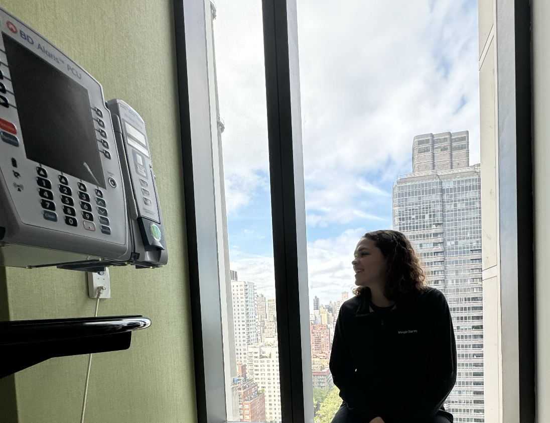 Mikayla being supportive during treatment