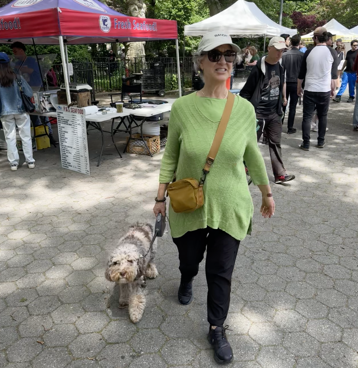 Mom walking Tupper