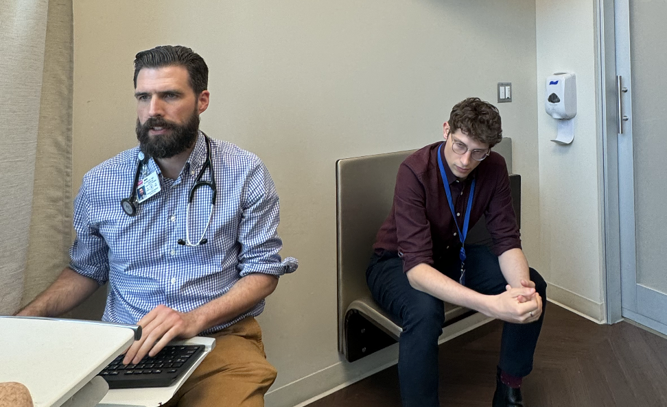 Dr. Handsome and visiting doctor from Barcelona